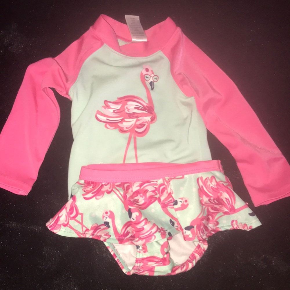 Precious flamingo bathing suit